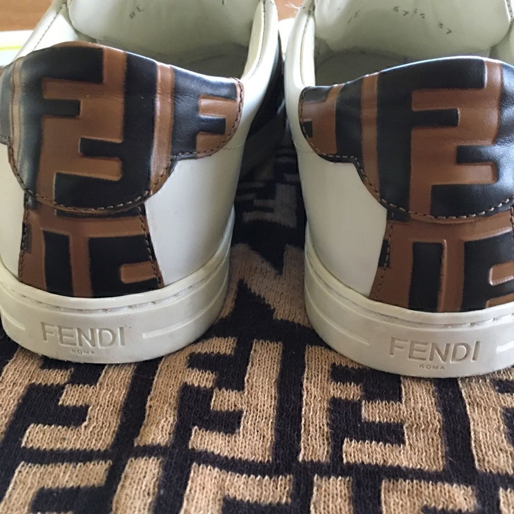 Fendi Pearland Logo Slip On Sneakers - Picture 5 of 11